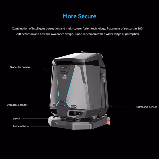 Commercial Floor Cleaning Robot Equipment Artificial Intelligence Industrial Robots Intelligent Sweeping Robot & Disinfection Robot
