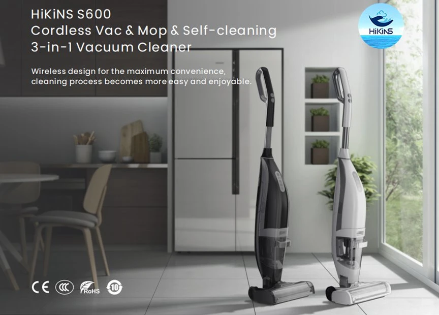 Electric Floor Washing Machine Wet Dry Vacuum Cleaner Wireless Cleaner Floor Scrubber S600