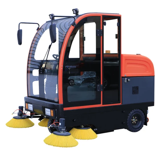2023 Auto Ride on Battery Powered Electric Road Steet Floor Sweeper Balayage/Nettoyage/Lavage/Lavage Machine pour Industriel/Entrepôt/Atelier