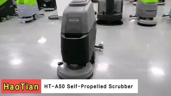 Marche derrière la machine de nettoyage de sol automatique pour épurateur de sol