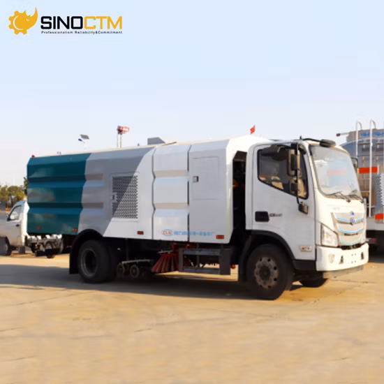 Chine HOWO 4X2 10m3 Épurateur de sol Machine à laver à pression Bin Camion Aspirateur Nettoyage Balayage Brosses Street Road Sweeper